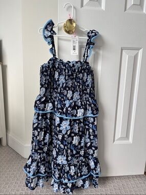 Vineyard Vines Girls Thalia Floral Smocked tank dress